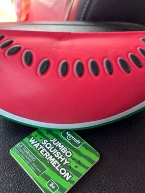 Craft Jumbo Squishy Watermelon Toy - Red, Black, Green, White
